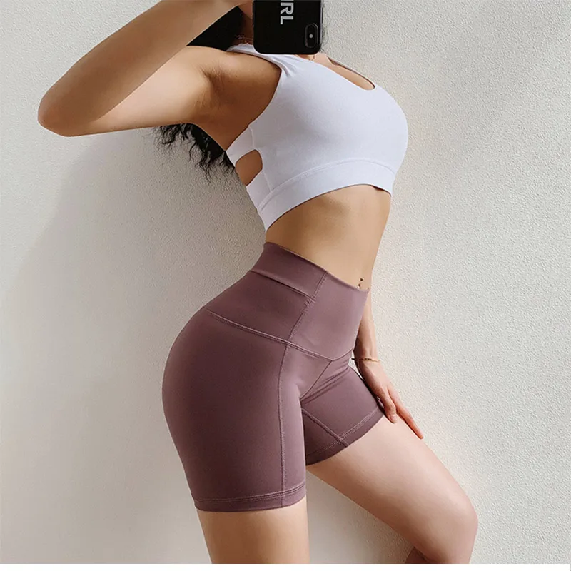 SALSPOR полосатые спортивные шорты для йоги, женские шорты для тренажерного зала с контролем живота, дышащие шорты для фитнеса, Компрессионные спортивные шорты для женщин