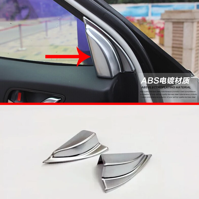 

For Mazda CX-5 CX5 2015 2016 ABS Pearl Chrome Interior A Pillar Cover Trim
