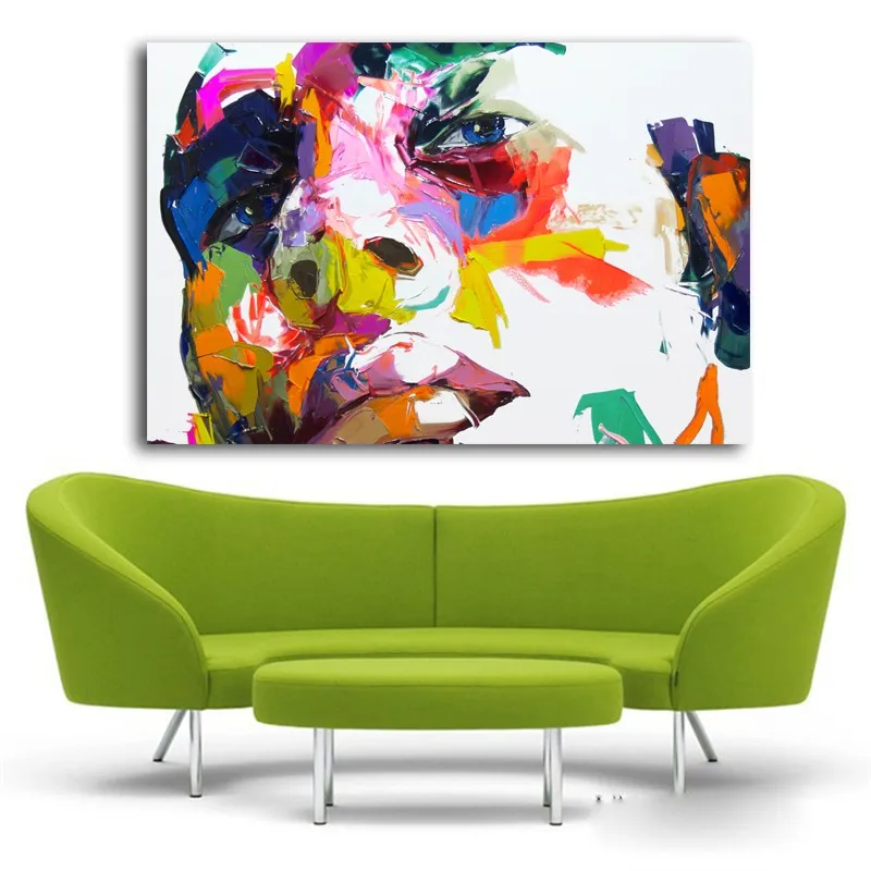Nielly Франсуаза акварель поп-стрит арт люди лицо живопись холст роспись маслом