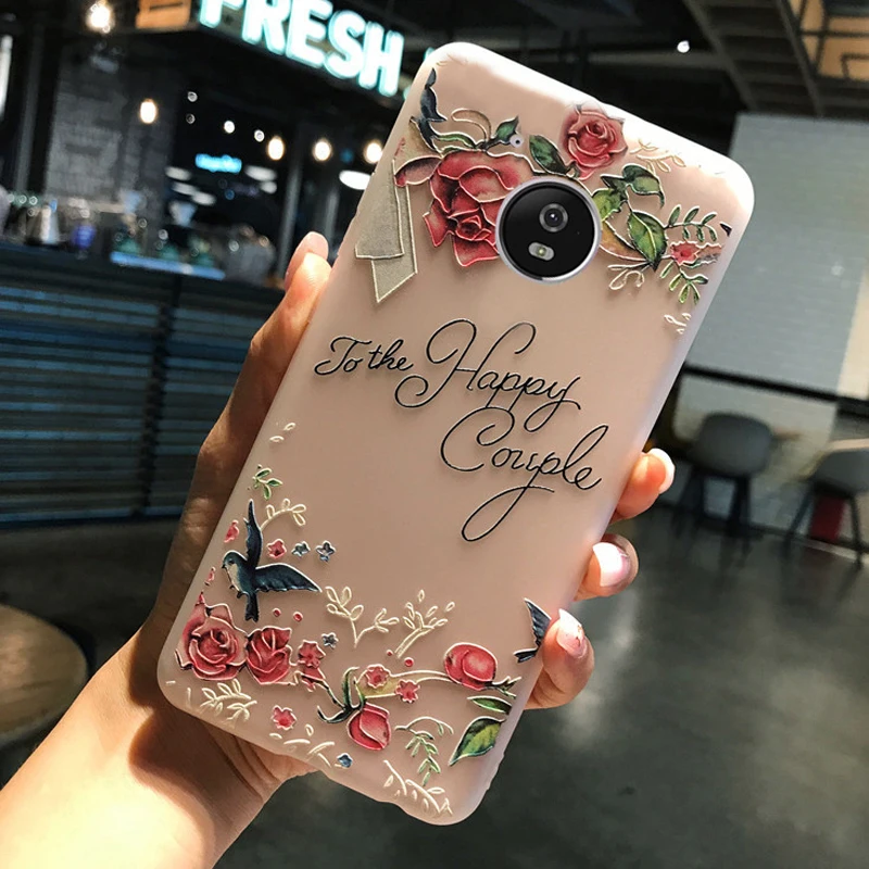 YueTuo матовая coque, крышка, чехол для motorola moto g5 g 5 moto g5 силиконовый Роскошные 3d прозрачный ТПУ телефон origine сзади