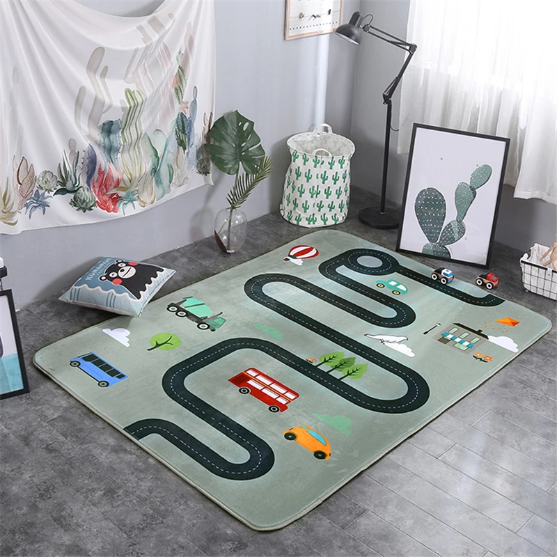 Baby Crawling Play Mat Double-sided Thick 200 x 150CM Non-skid Floor Pads Padded Mink Climbing Cute Toys Game for Infants | Игрушки и
