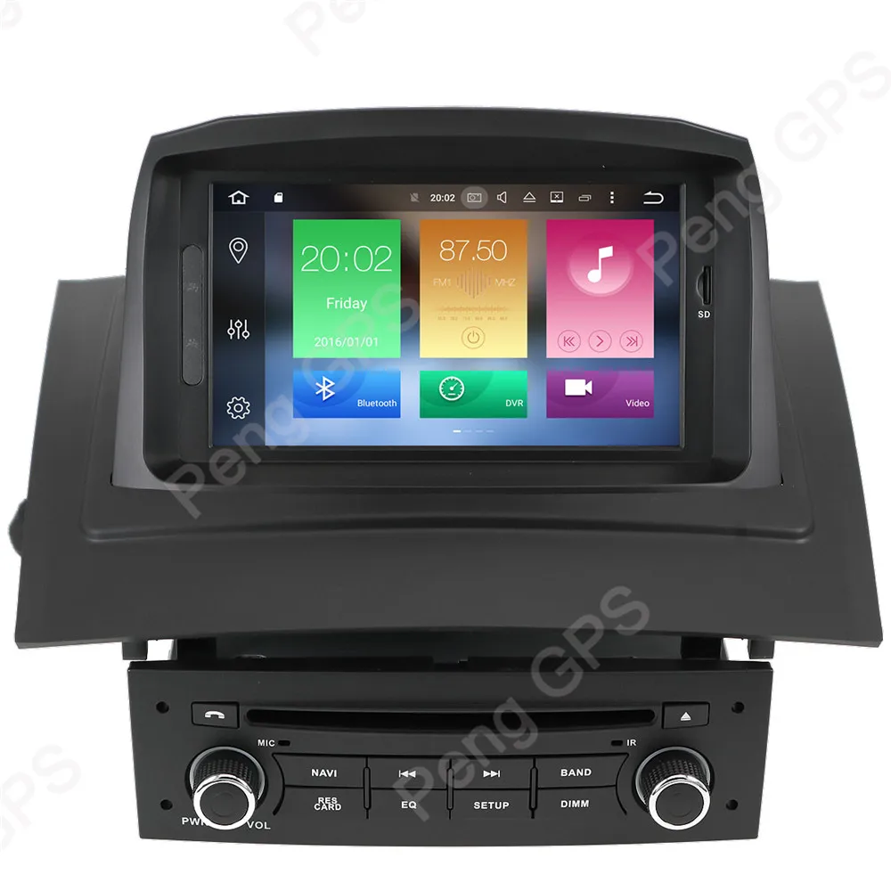 Android 9,0 Восьмиядерный 2 Din автомобильный радиоприемник для Renault Megane 2 Fluence 2002-2008 gps навигация CD DVD плеер FM Bluetooth головное устройство
