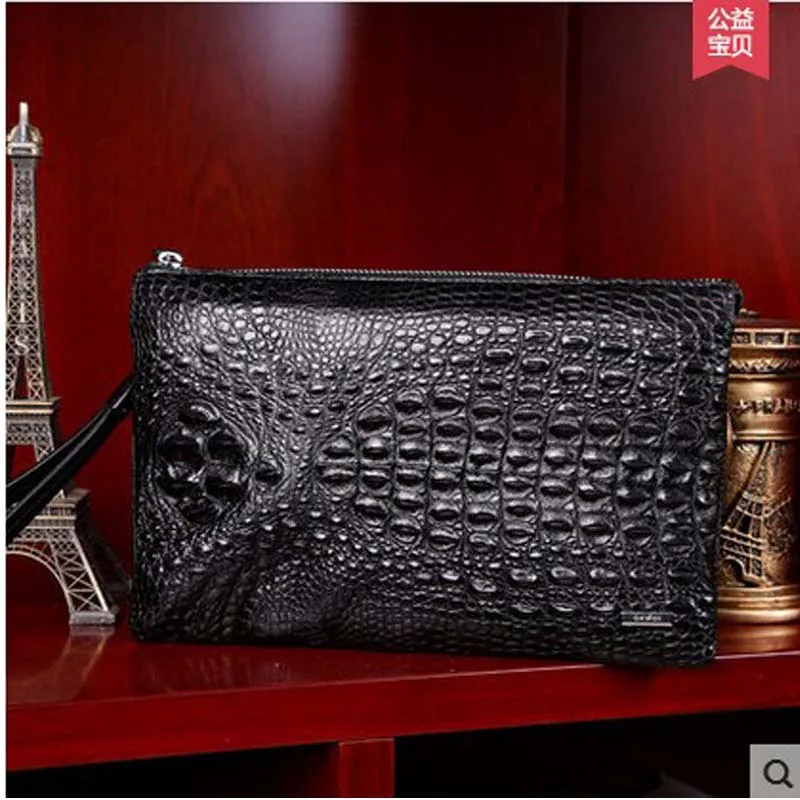 Деловая мужская сумка клатч kafandi Высококачественная Мужская вместительная с