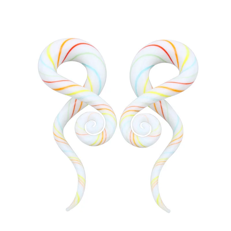 2018 новый продукт Стекло ручной работы серьги спираль Ушные расширители Expander