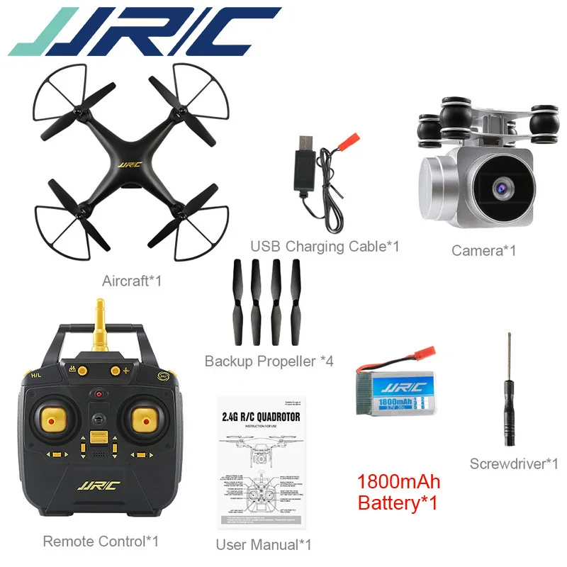 JJRC H68 WiFi HD камера Радиоуправляемый Дрон Квадрокоптер детский пульт