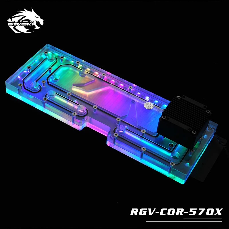 Bykski водный охладитель водной плиты для CORSAIR 570X Case, RBW(5 V), подходит для водяного охлаждения здания