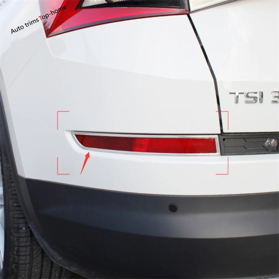 Задние противотуманные фары Yimaautotrims рама фар крышка отделка подходит для Skoda Kodiaq