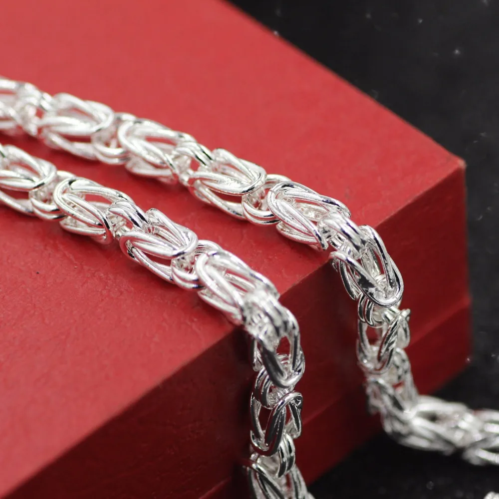 Мужское ожерелье из серебра 100% пробы 5 мм 20 дюймов|jewelry making|sterling silver necklace925 sterling
