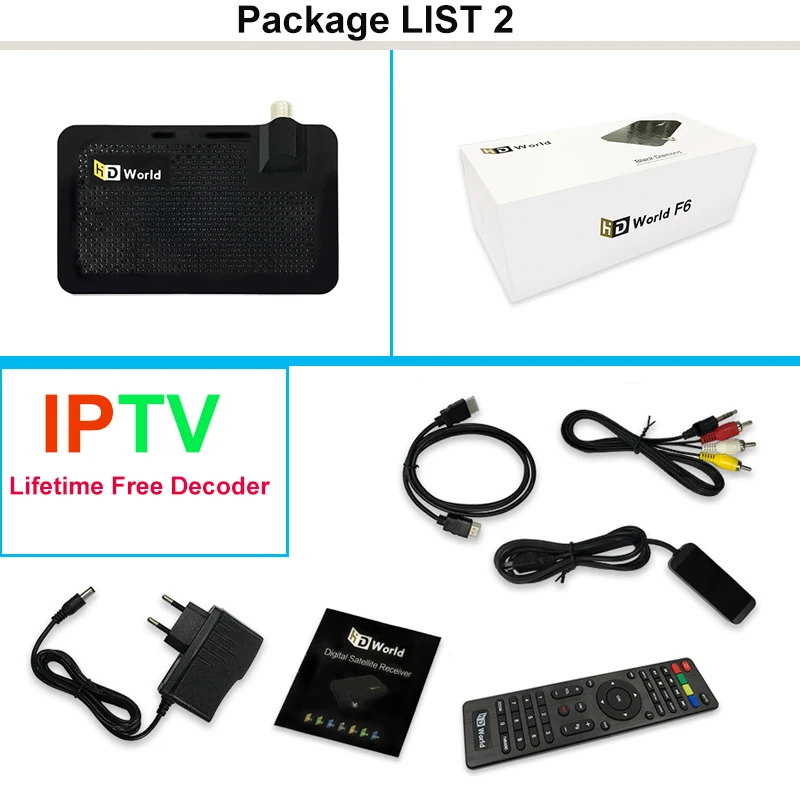 Package2 Мир HD H6 жизни декодер спутникового ТВ приемник DVB-S/S2 действительный CCCAM 1000+ Pay ТВ Каналы и VOD рецепторов youtube - Цвет: Package2