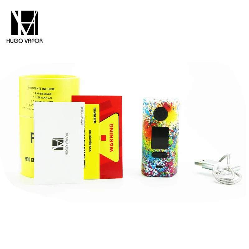 Оригинальный Hugo Vapor Rader Mage 218 Вт TC Box MOD Max Выход 2A Быстрая Зарядка 18650 батарея Vape