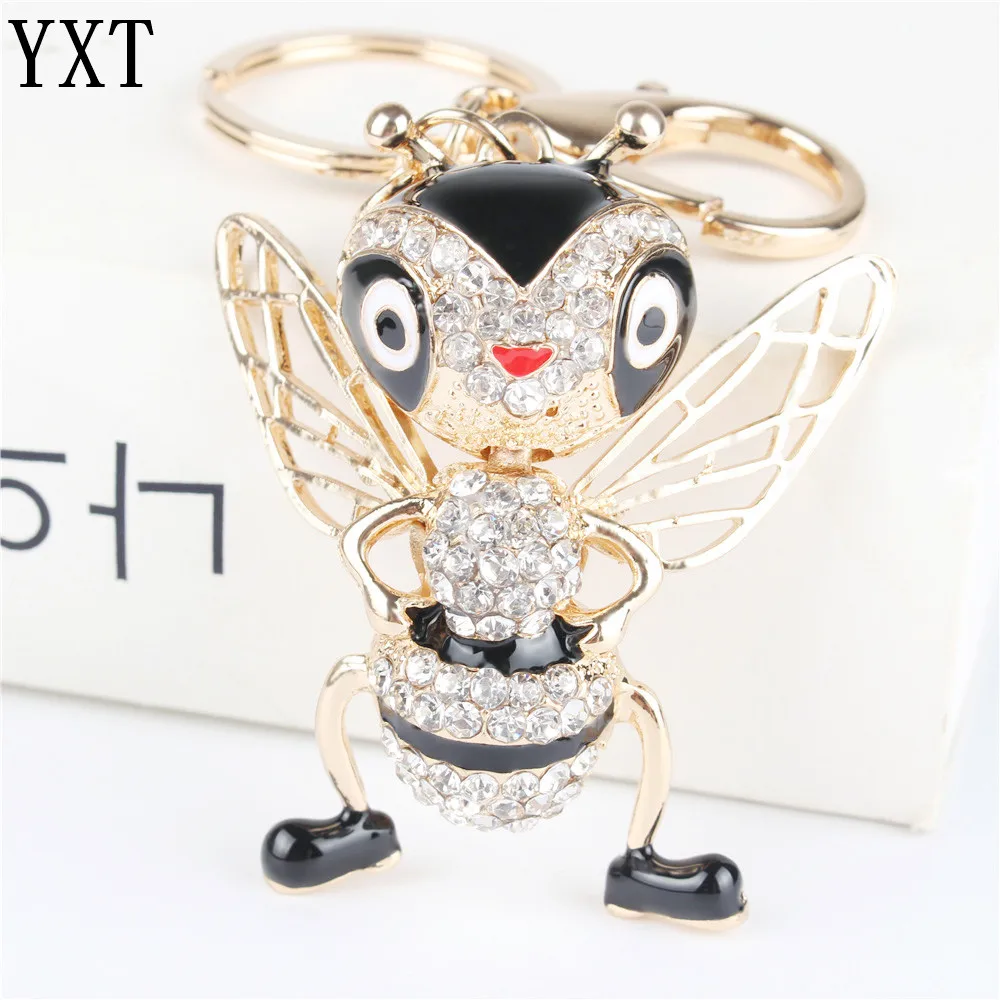 Брелок с подвеской в виде пчелы Стразы кристаллами key chain accessories key chainlovers gift | Брелоки -32759600330