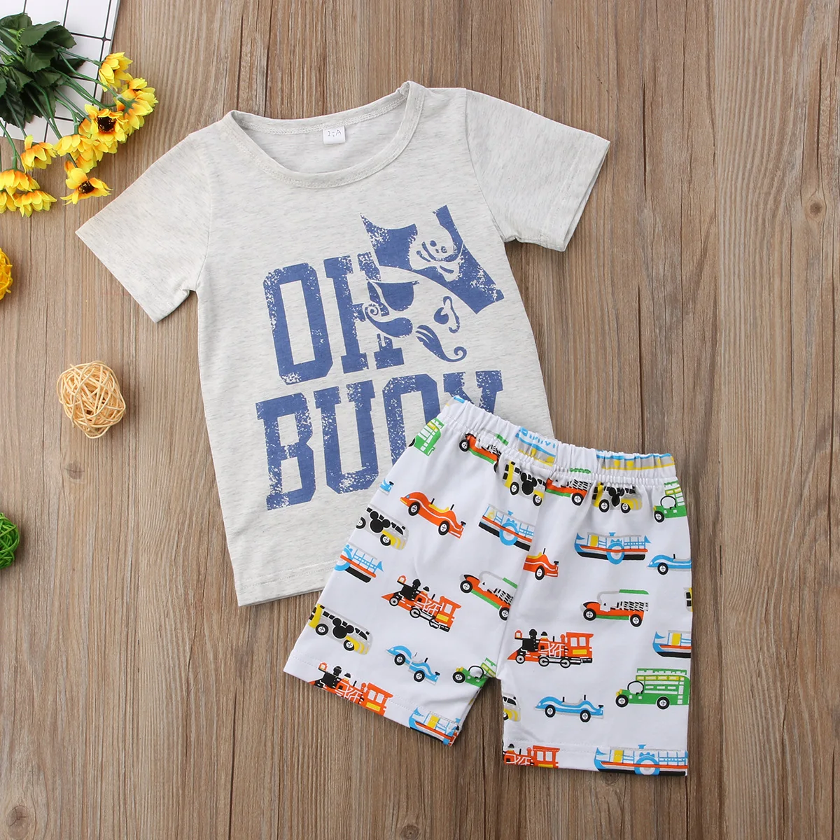 Новинка 2018 года детская одежда для маленьких мальчиков комплект одежды футболка