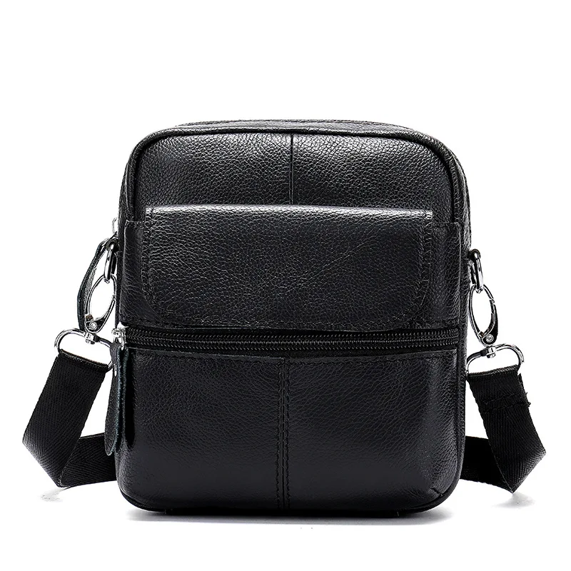 Мужская деловая сумка мессенджер из натуральной кожи маленькие сумки через