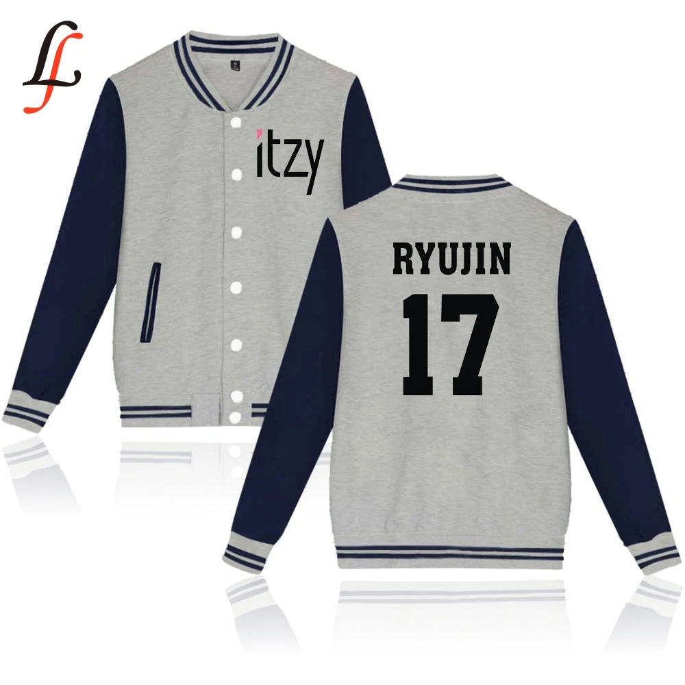 Itzy name/толстовки с капюшоном в стиле Харадзюку для женщин и мужчин, зимняя бейсбольная куртка кэжуал Modis Kpop, одежда больших размеров XXXXL k-pop