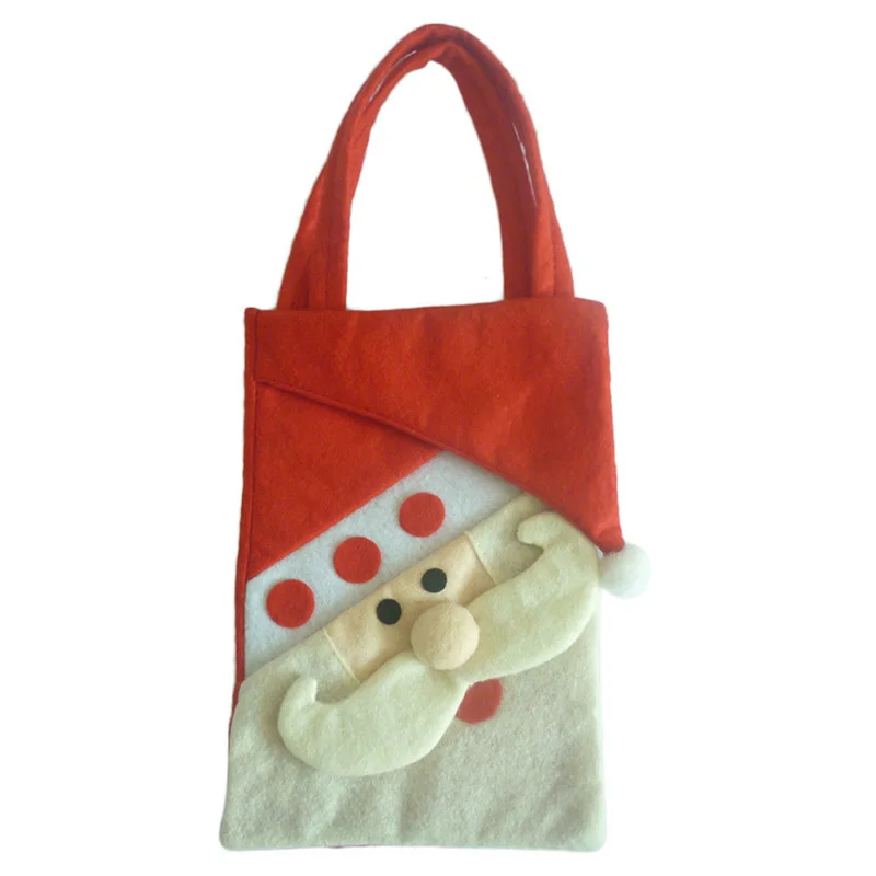 Милые рождественские подарочные сумки Санта Клаус Снеговик Счастливого