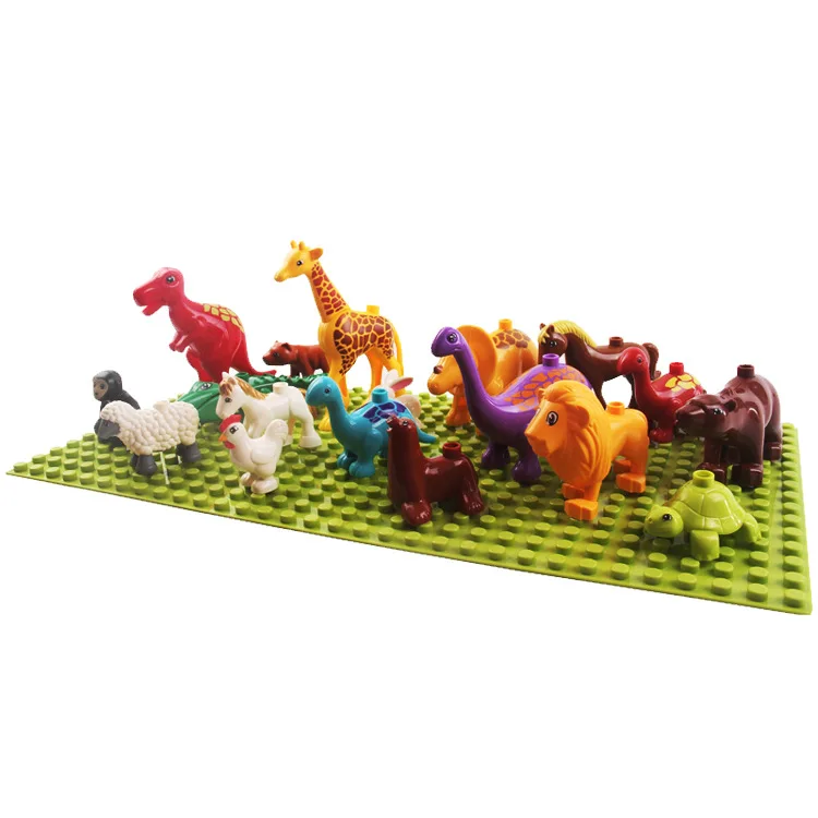 Legoingly Duplo динозавры парк Tyrannosaurus Rex одной продажи детские комплекты модель здания