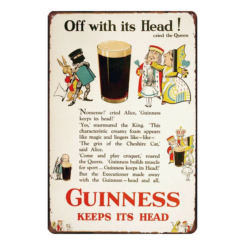 Goodness Guinness металлическая пластина жестяная вывеска винтажная табличка для