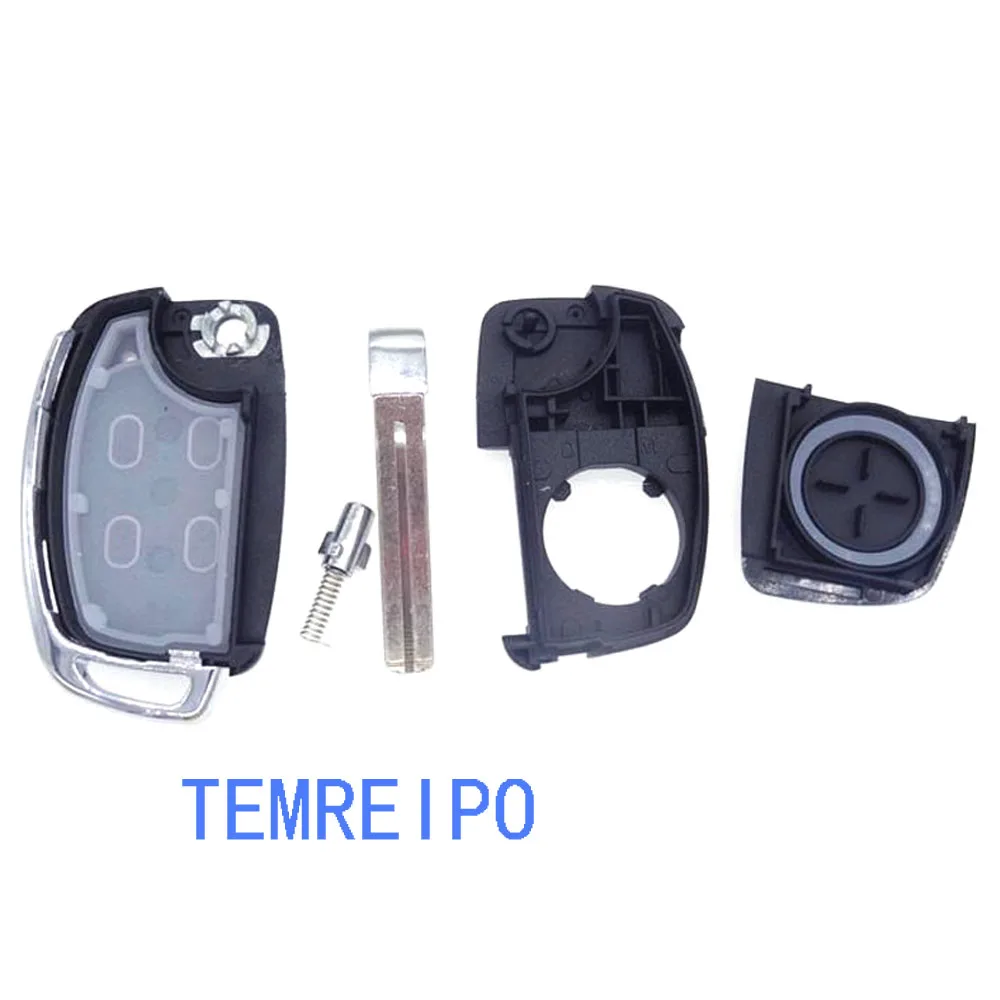 5 шт./лот 2 + 1 кнопочный складной дистанционный ключ брелок для Hyundai HB20 SANTA FE IX35 IX45