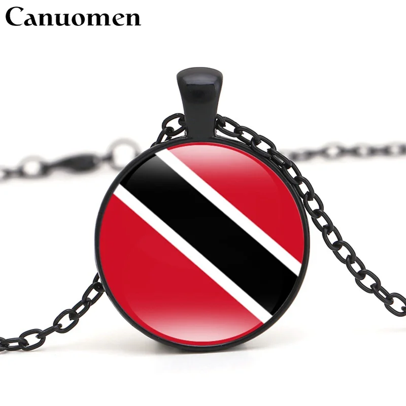 Canuomen Saint Lucia кулон в форме флага ожерелье страны Карибского бассейна национальные
