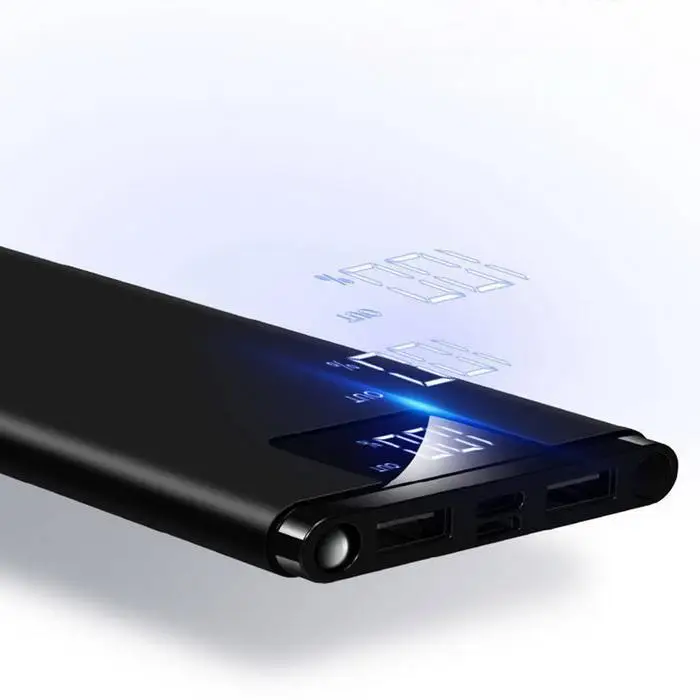 Power Bank для samsung 20000 mAh портативное зарядное устройство для мобильных телефонов с светодиодный цифровой дисплей внешний аккумулятор