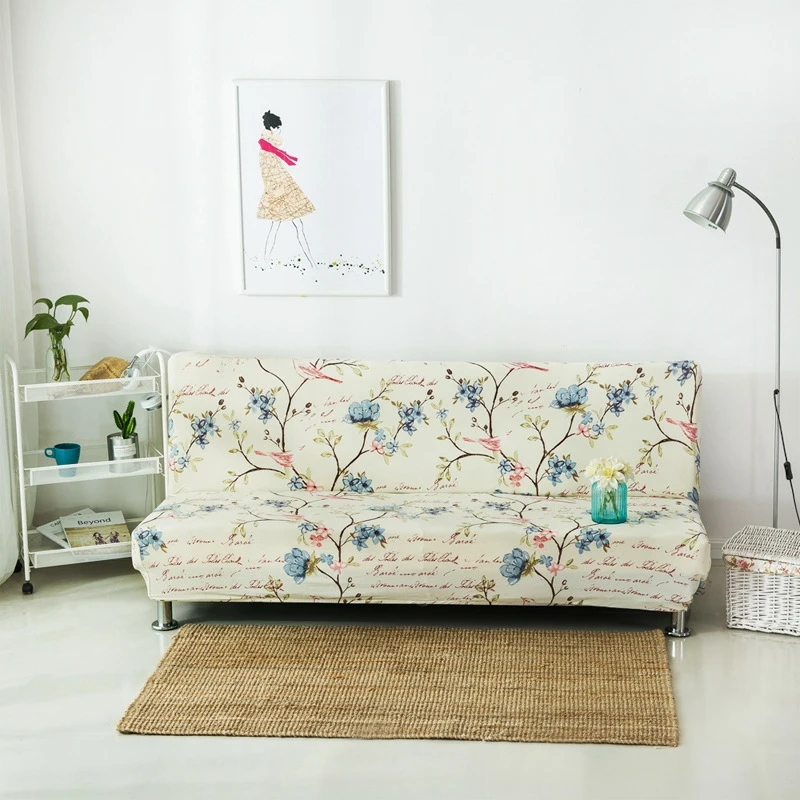Полноразмерный милый цветной чехол для дивана с принтом плотный эластичный