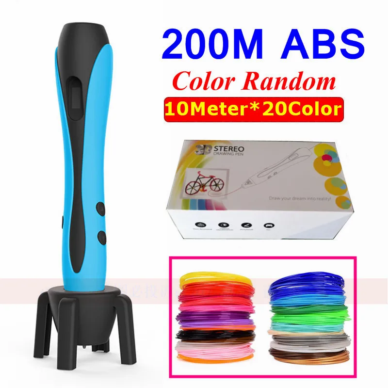 Цвет коробки Аутентичные 3D Граффити ручки Карандаш дополнительный нити PLA ABS для