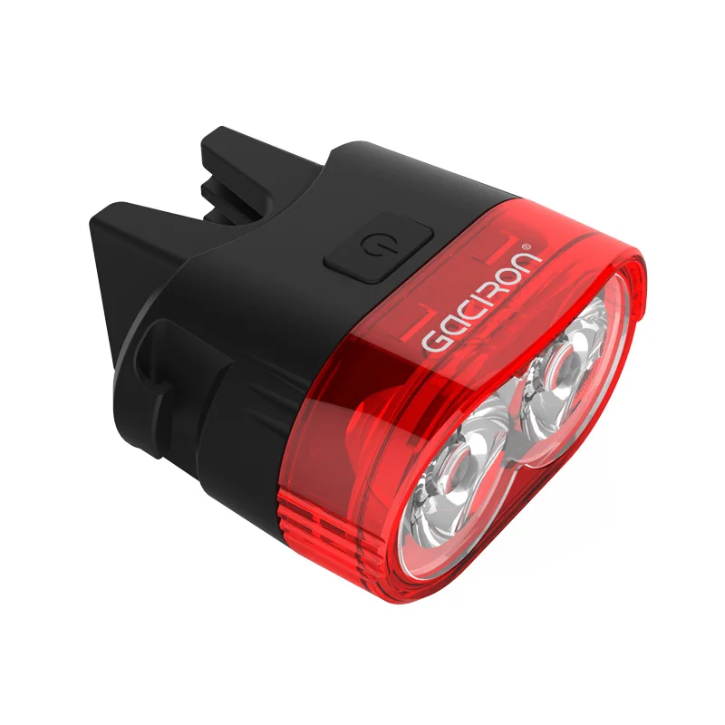GACIRON 60 люмен 2LED умный велосипедный задний фонарь Интеллектуальный USB Перезаряжаемый MTB Задняя деталь велосипеда свет Предупреждение велосипедная лампа - Цвет: W09