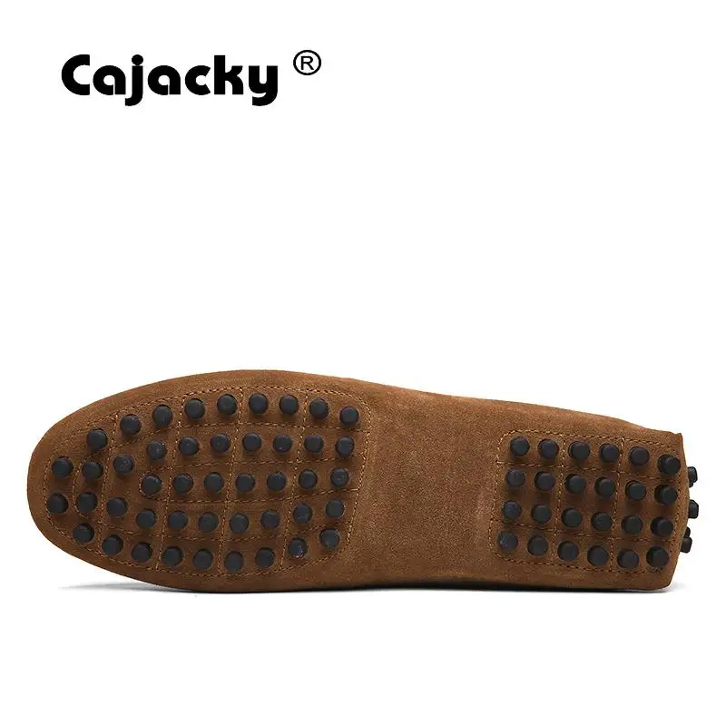 Cajacky Men Penny Loafers Big Size Cow Suede Leather Moccasin Shoes Designer Driving 10 Colors Mocasines Hombre | Обувь