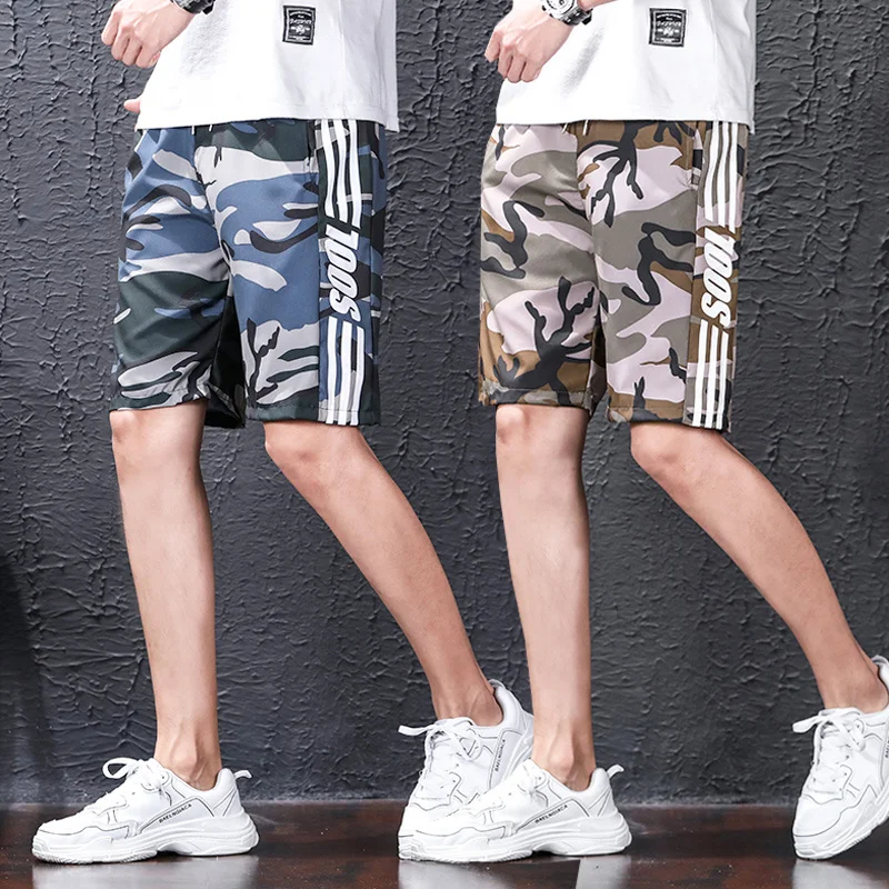 Beach Camo Shorts Men's Summer Fashion New Casual Shorts Men's Slim Straight Thin Loose Sport Shorts Size M-3XL