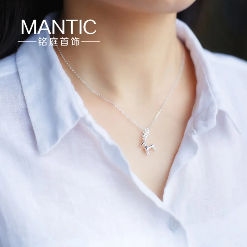 925 стерлингового серебра Популярные Модные ювелирные изделия олень рога подарок