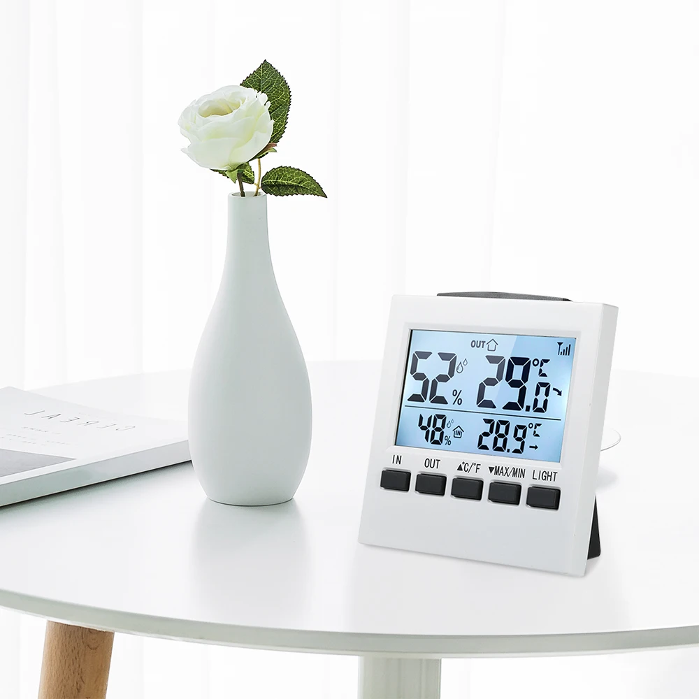 Беспроводная метеостанция цифровой термометр гигрометр с ЖК дисплеем