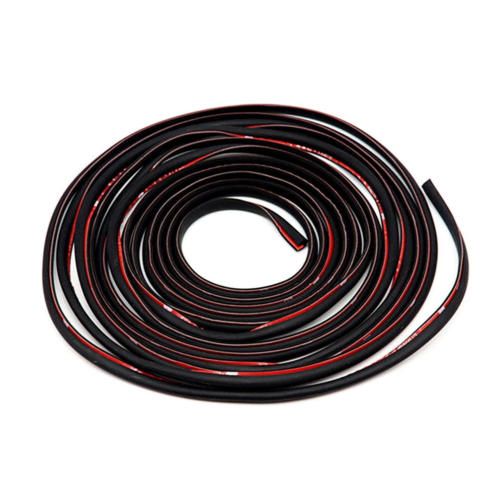 Высококачественная резиновая черная U-образная уплотнительная лента 5 м для