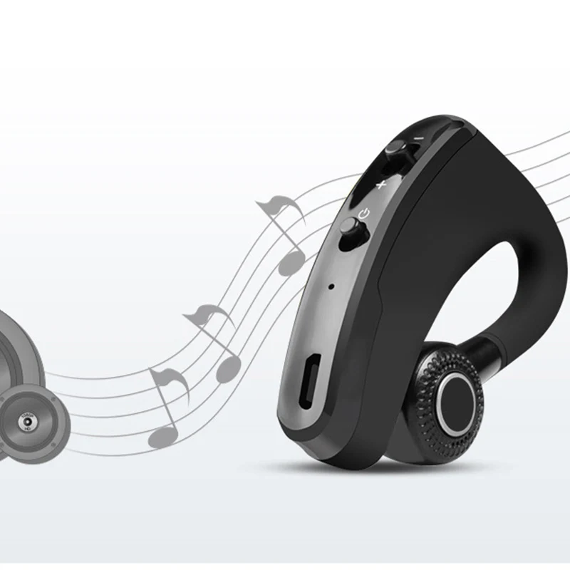 V9 Bluetooth Headset Upgrade Business Hanging Ear Wireless CSR Stereo Belt | Электроника