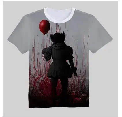 style9 Новая футболка с 3D принтом Стивен Кинг это фильм Pennywise ужас клоун для мужчин и женщин - Цвет: style9