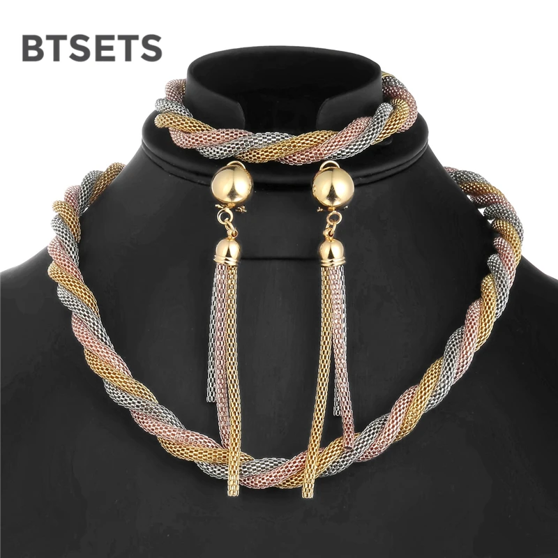 BTSETS новый комплект ювелирных изделий с африканскими бусинами нигерийские
