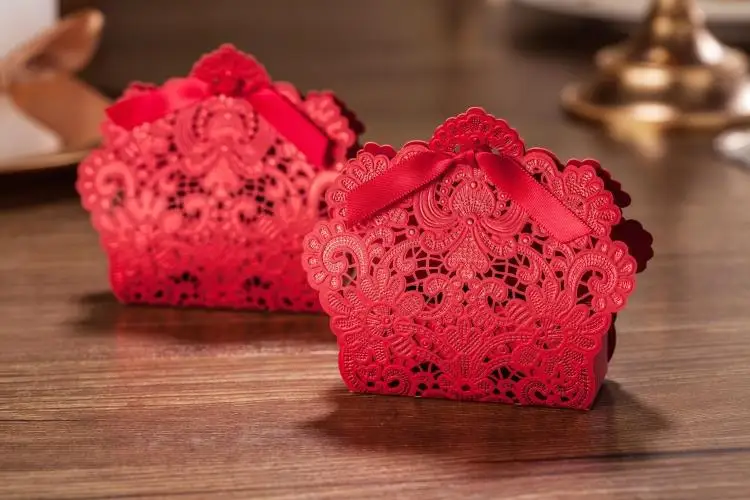 200 шт./лот конфетная коробка свадебные лазерные полые шоколадные конфеты сумки