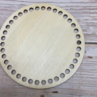 1pcs 20cm circle wooden bottoms for basket wood bottoms base diy home decor