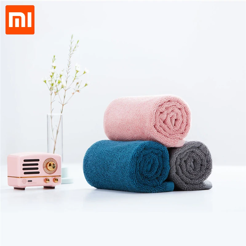 XIAOMI Mijia 32x70 см полотенце 100% хлопок 5 видов цветов с высоким уровнем водопоглощения