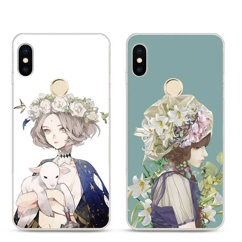 Cartoon Soft Case Silicon for Xiaomi Mi 8 Fashion Plating Back Cover For SE Mi8 Mi8SE |