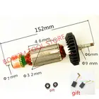 AC220-240V Armature роторный якорь для MAKITA 9553HB 9553HN 9554NB 9553HN 9555HN 9553NB 9555NB 9554HN 515619-7 515616-3 5101053-3