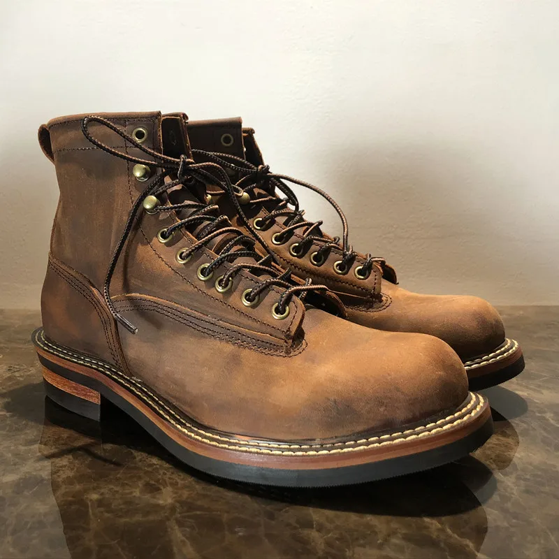 Ring Black Red Ankle Boots Dress Work Casual Motorcycle Boots