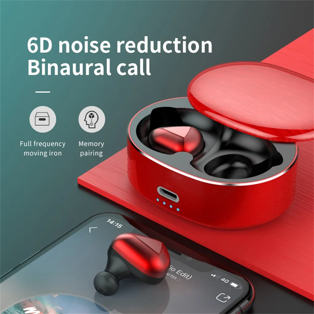 Kinganda 2019 Мини Близнецы истинные Беспроводные спортивные наушники Bluetooth в ухо