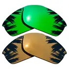 Зеленые зеркальные и бронзовые золотые поляризованные Сменные линзы для оправы Flak 100% UVA  UVB