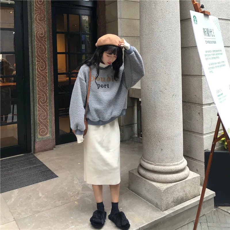 Модные повседневные женские комплекты в Корейском стиле на 40 60 кг осенне зимний