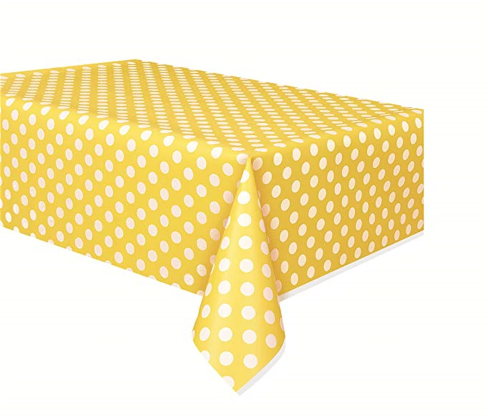 Set 4 tablecloths Ipalmy желтый день рождения украшения подвесные вентиляторы плакат "с днем рождения" Декоративная гирлянда бумажные кисточки Детская Игрушка В ванную свадьбу - Цвет: Set 4 tablecloths