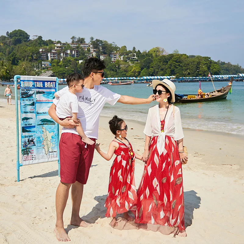 Одежда для маленьких девочек семейный образ платья мамы и дочки Одинаковая