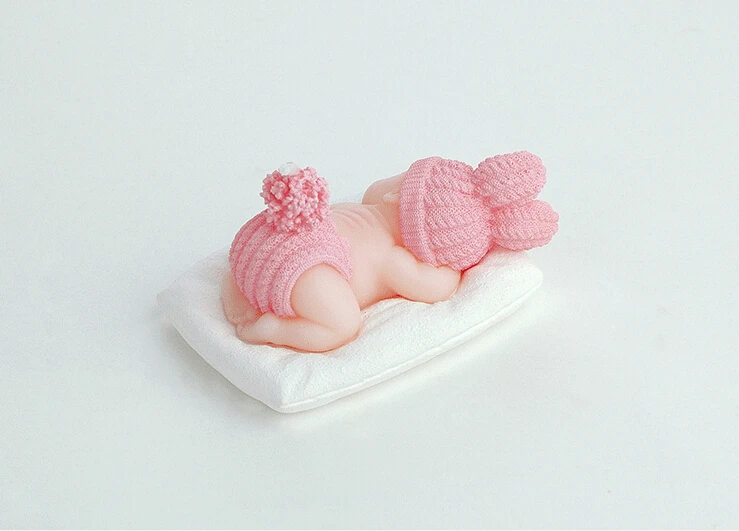 10 шт. розовый милый Спящий ребенок Свеча для свадебной вечеринки Baby Shower сувениры на день рождения подарки