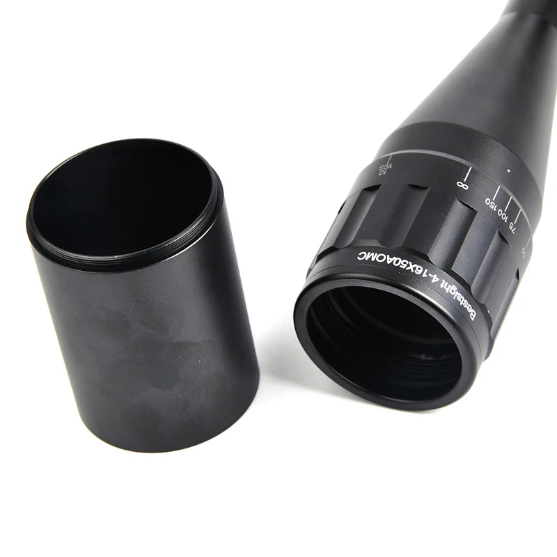 Bestsight 4 16X50 White Letter Marking Optics Riflescope Red And Green Illuminated Fiber Rifle Scope for Sniper Hunting|riflescope red|rifle