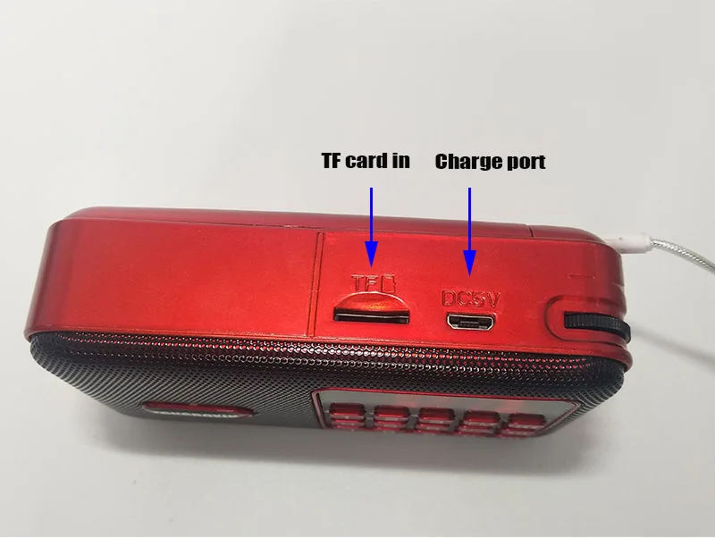 C-859, портативный fm-радио приемник, функция времени, часы, мини-динамик, USB, TF карта, 3,5 мм, наушники, поддержка двух аккумуляторов 18650