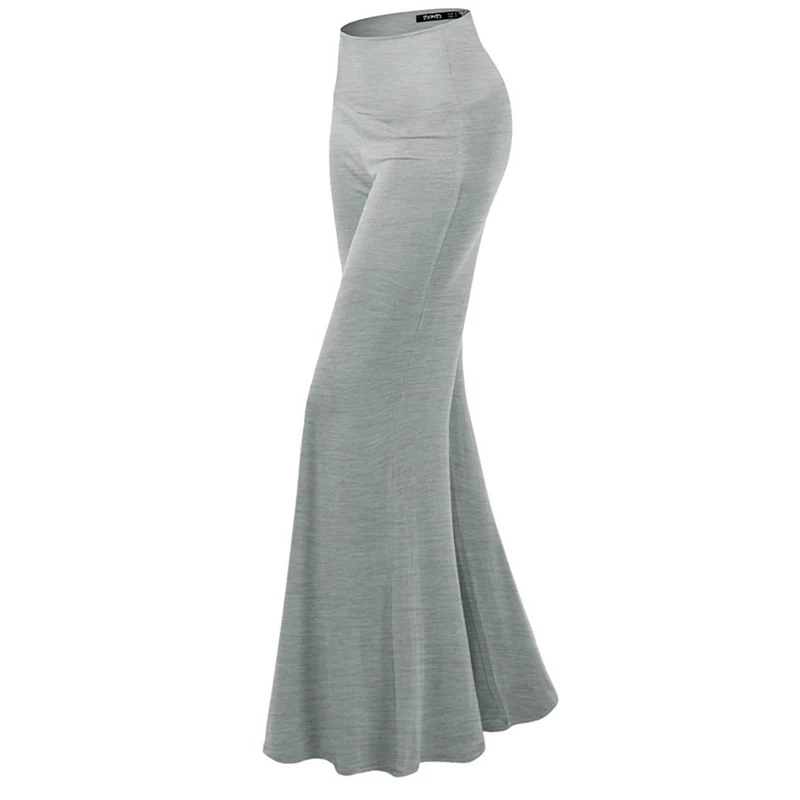 

Women Lady Trousers Palazzo Stretch Wide Leg High Waist Long Loose Casual Pants Solid Plus Size S-XXL Pantalon